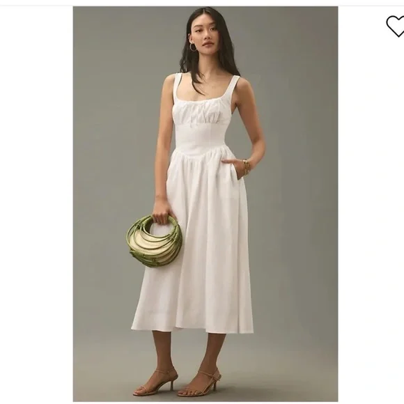 New Reformation Balia Linen Dress - Picture 1 of 8